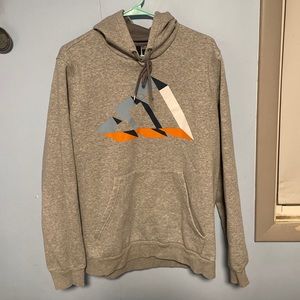 Adidas Grey Logo Sweatshirt Size Medium